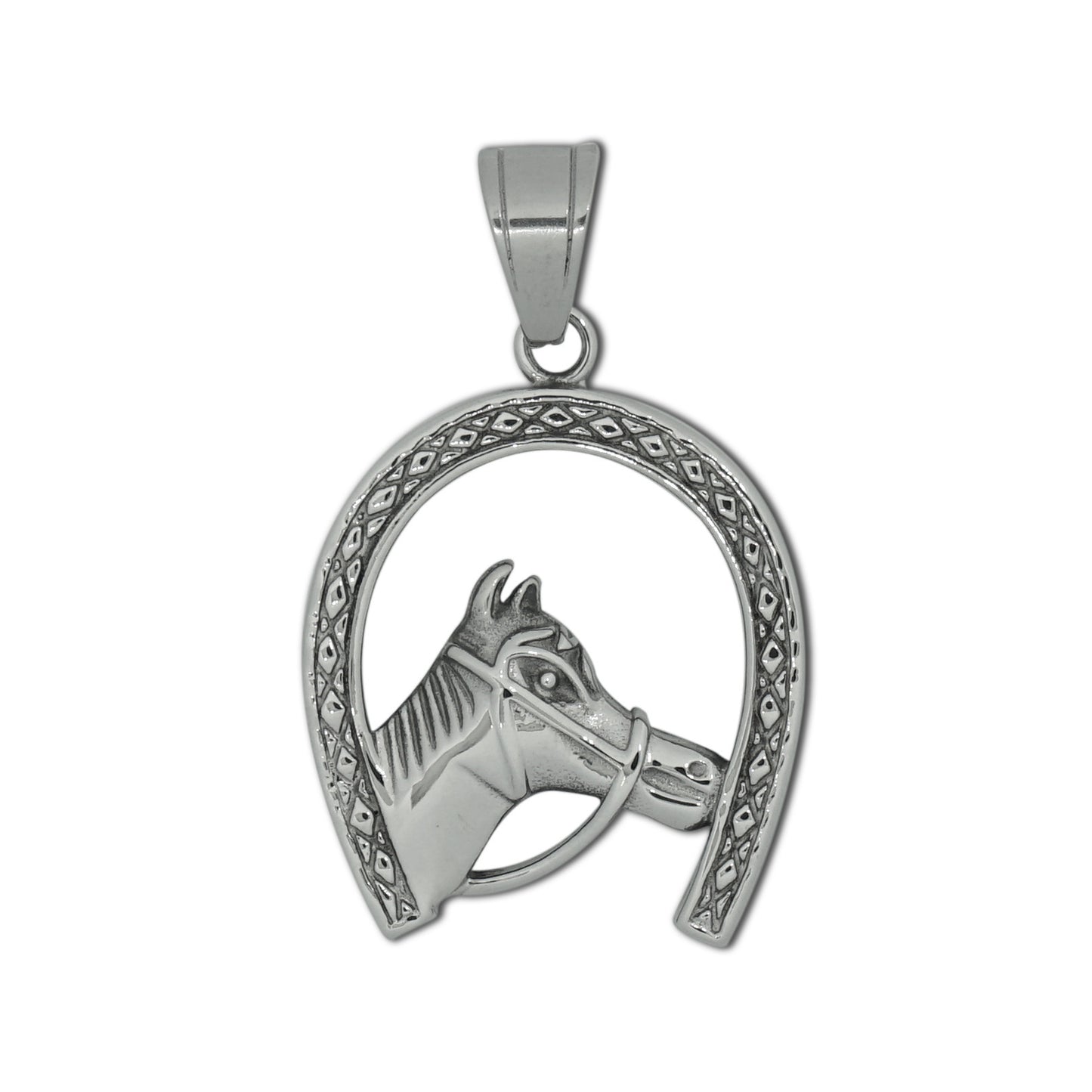 Stainless Steel Necklace – Vintage Hoof Horse Head Pendant For Everyday Wear And Personalization