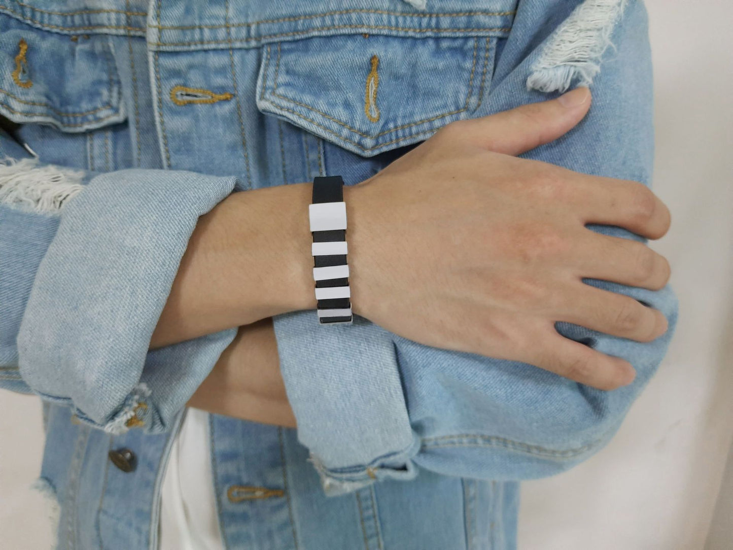 Stainless Steel Leather Rope Vintage Bracelet for Men