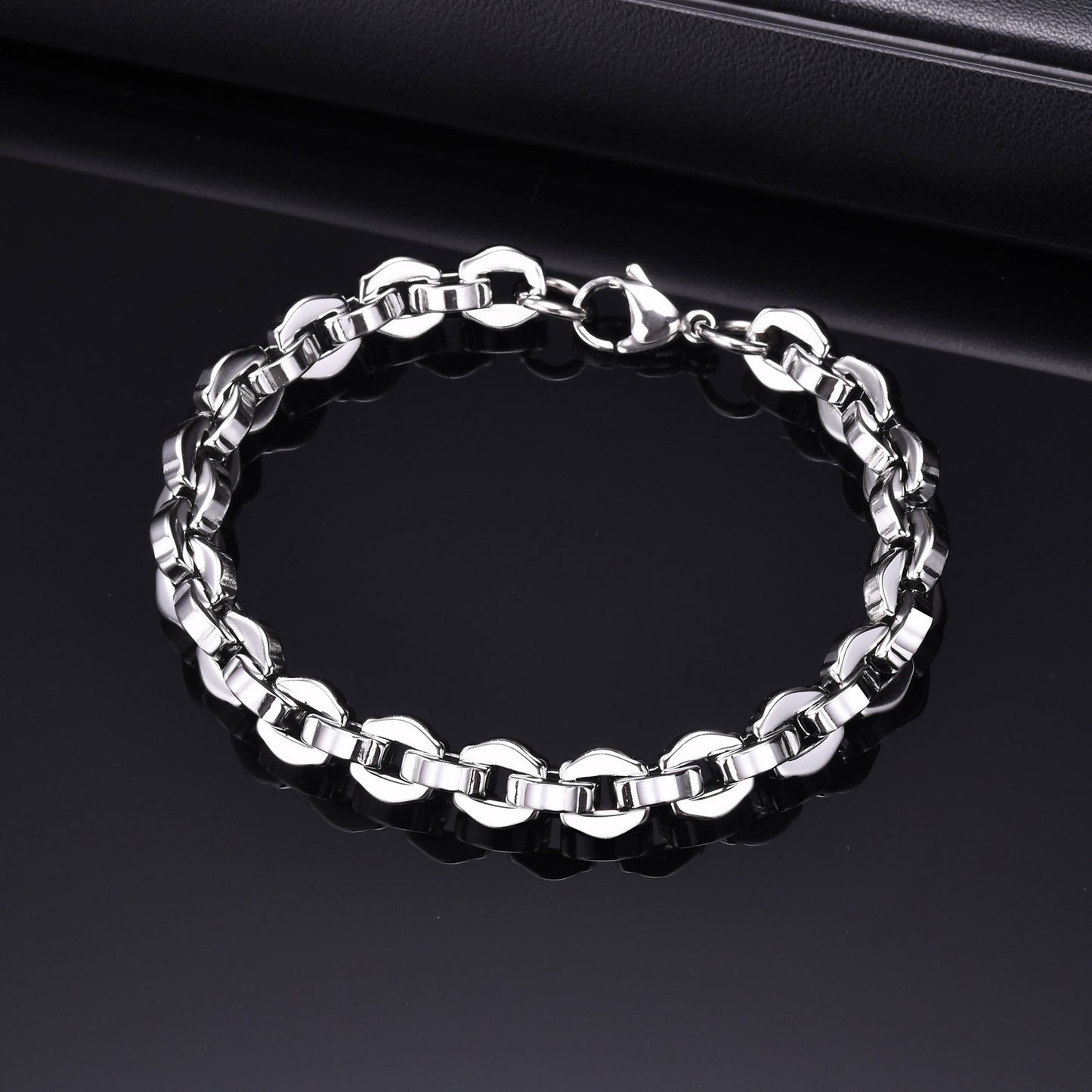 Jewelry Wholesale Casual Simple Stainless Steel Handmade Chain Bracelet Steel Men's Fashion for Men