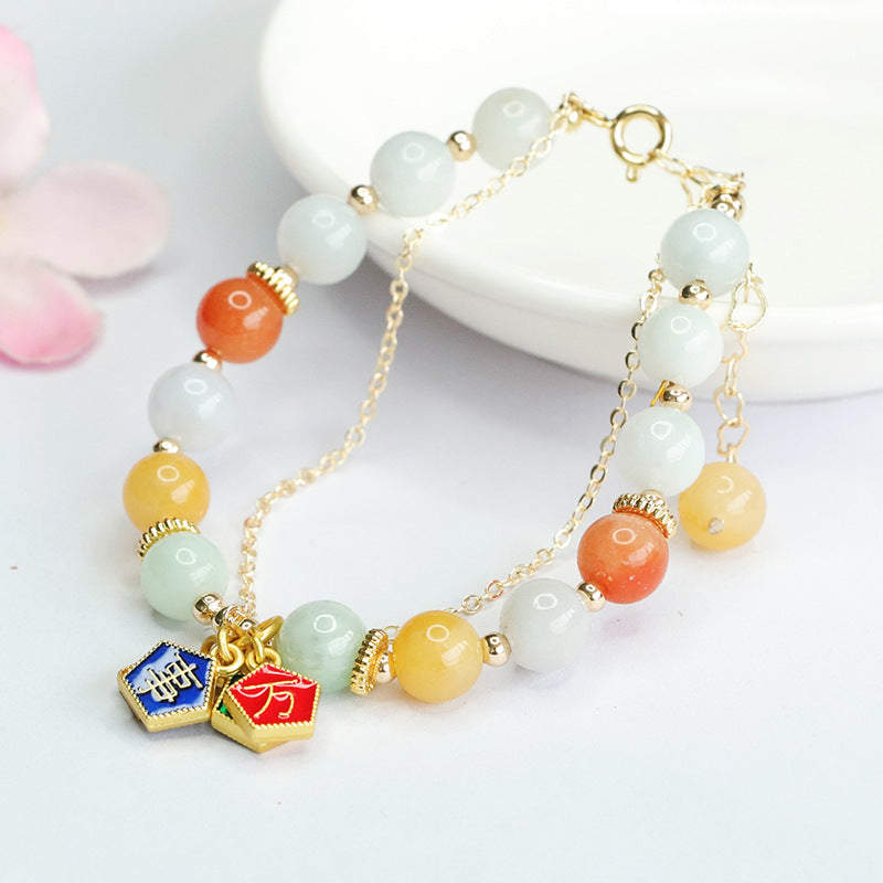 Jadeite Round Bead 7~8 mm Bracelet