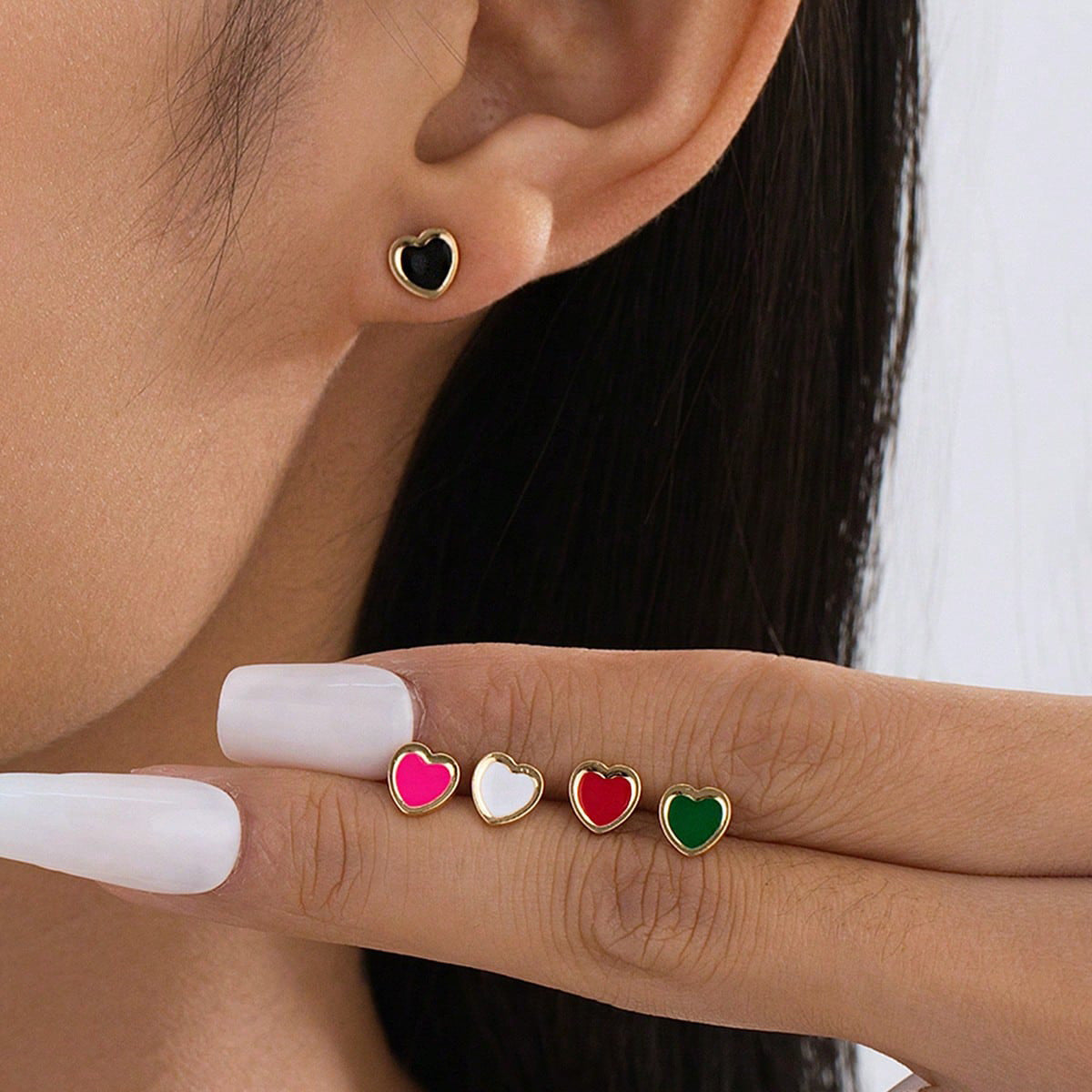 Planderful Vienna Verve Earrings Set – Exquisite Color Drip Design