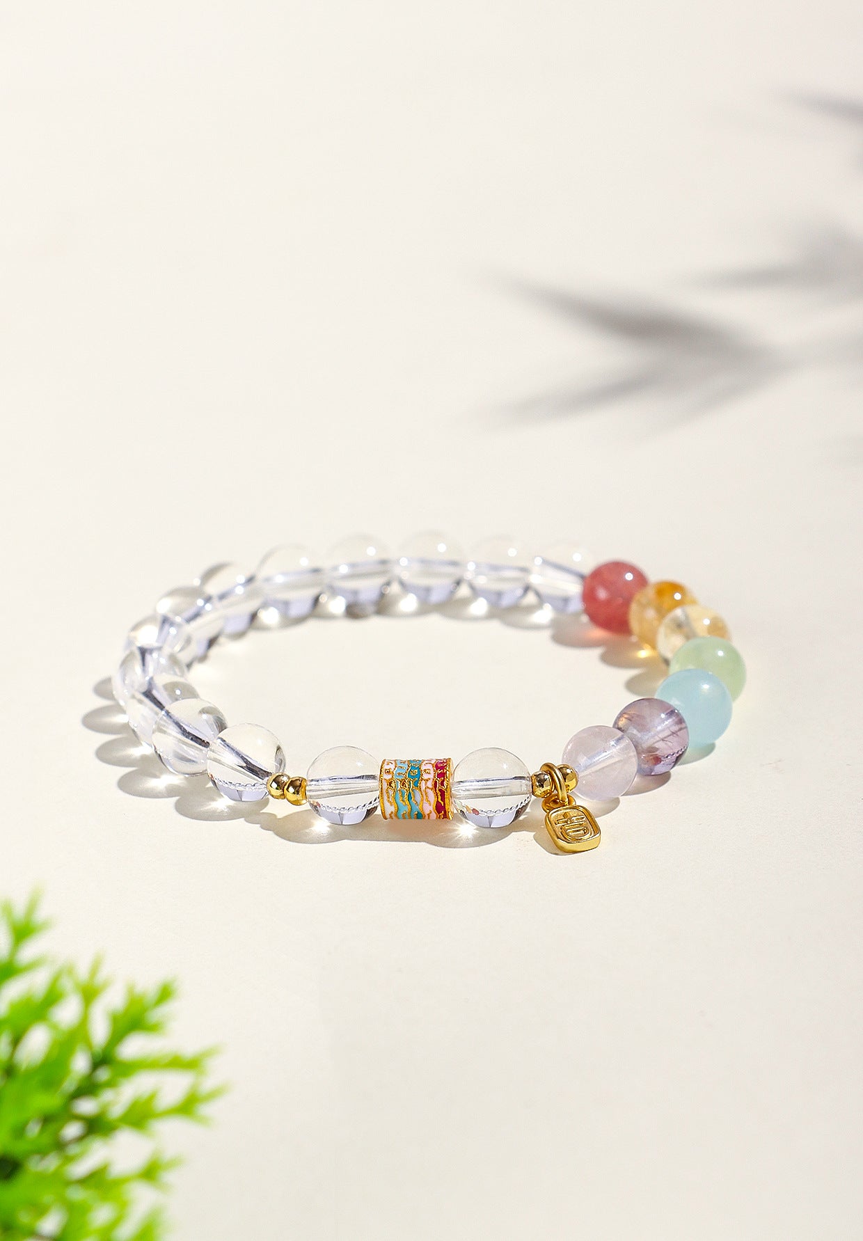 Planderful Fortune's Favor Bracelet – Colorful Amethyst and Crystal Design