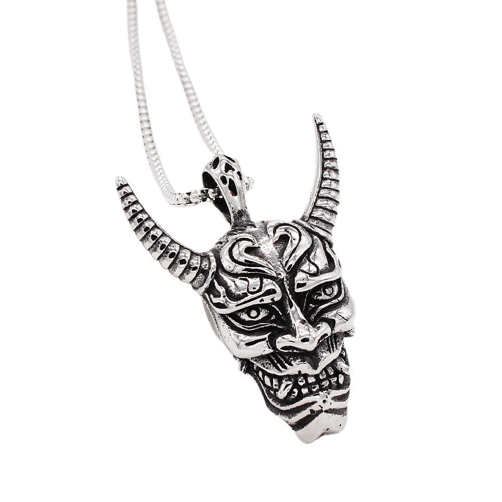 Longhorn Monster Titanium Steel Pendant Necklace