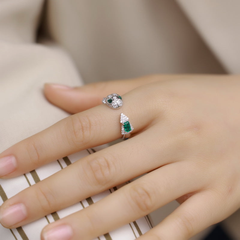 Planderful Gala Fireworks Snake Jewelry Set – Colorful Lab Grown Gemstone in S925 Silver