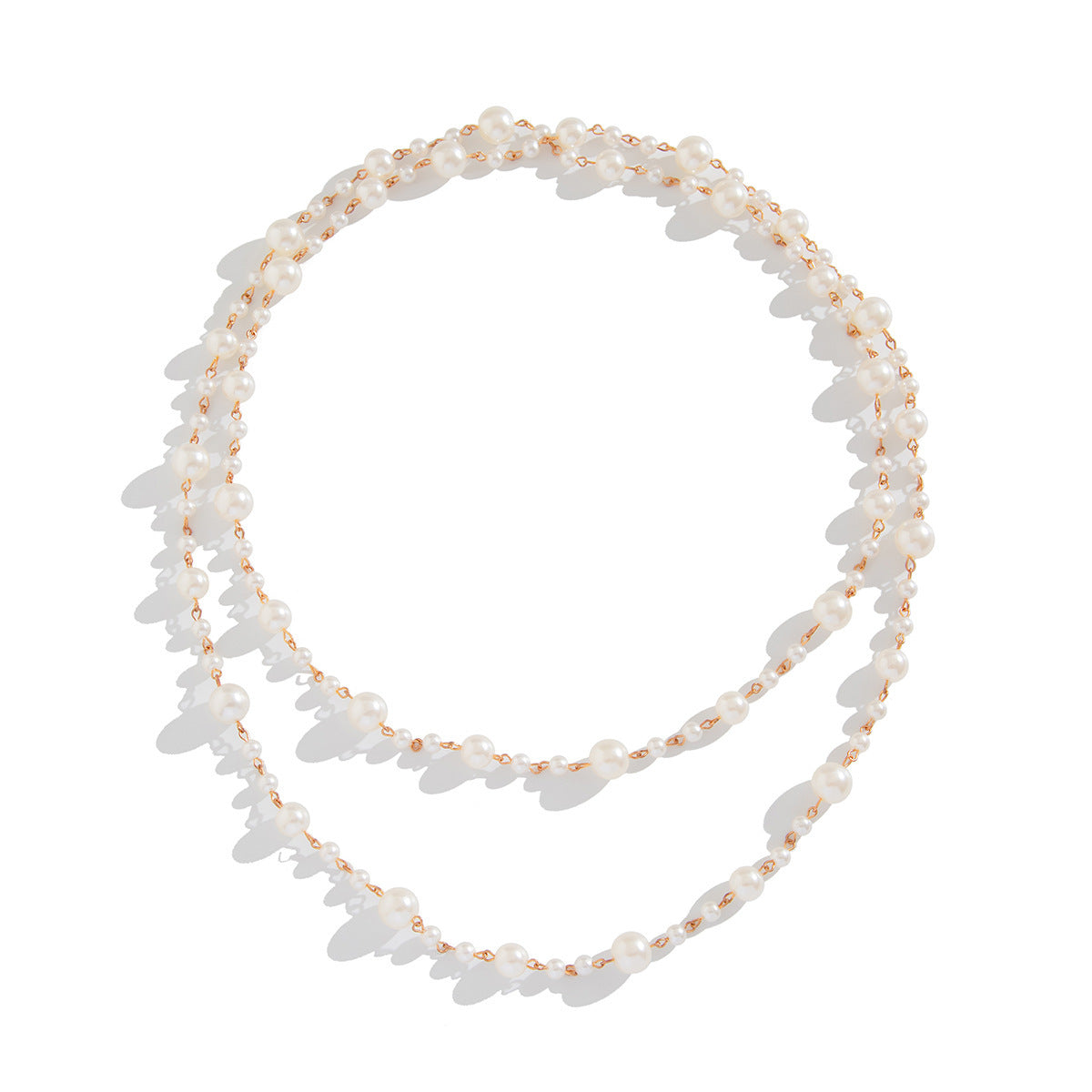 Pearl Wrap Long Sweater Necklace