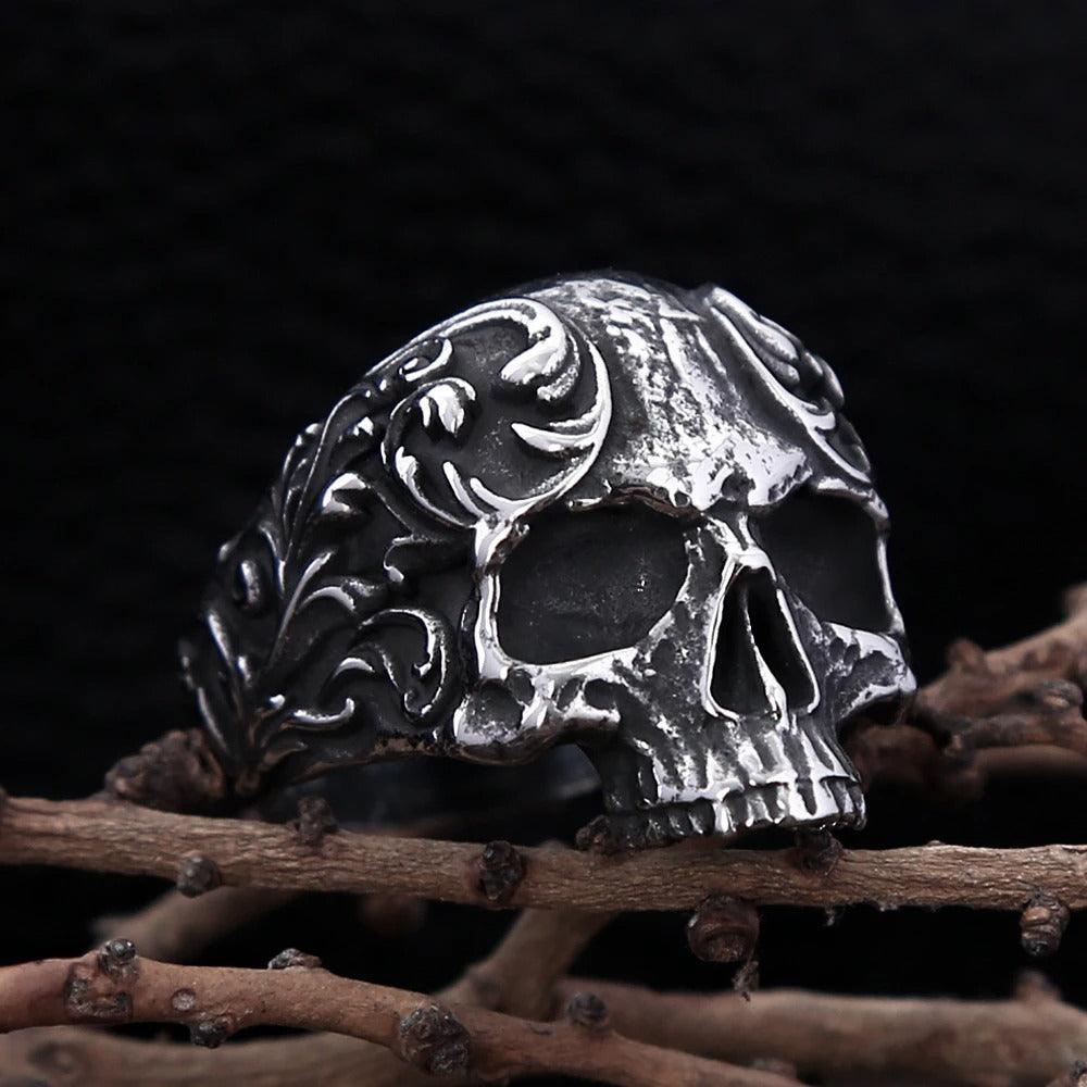 Gothic Skull Stainless Steel Men's Ring