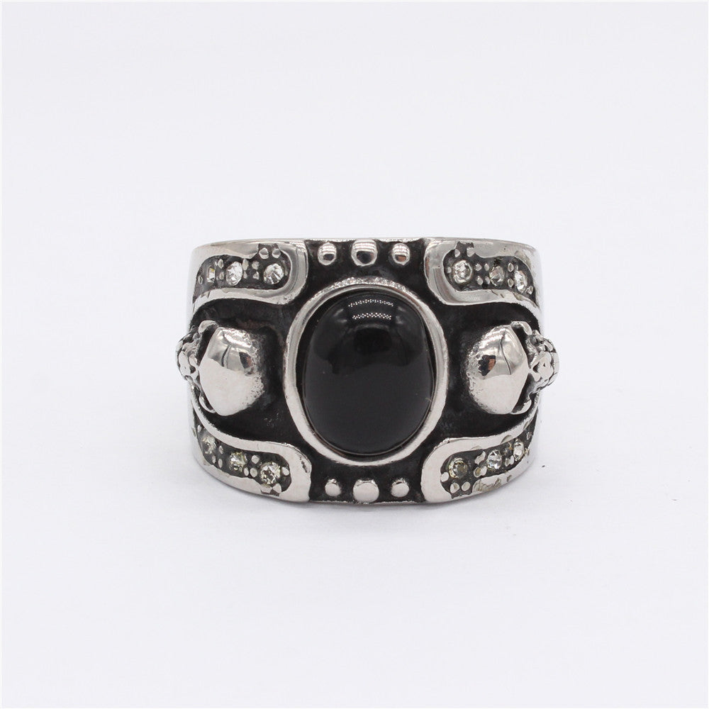 Titanium Steel Skull Ring