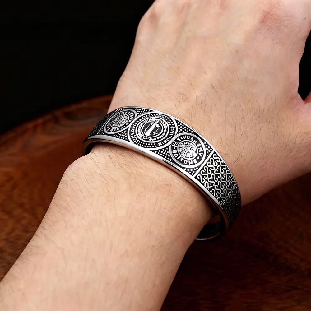 Punk Benedict Stainless Steel Men's Bracelet