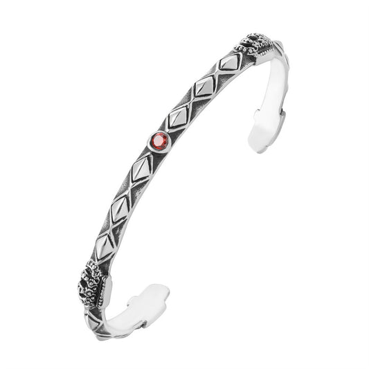 Planderful Everyday Genie – European and American Retro Crown Titanium Steel Bracelet