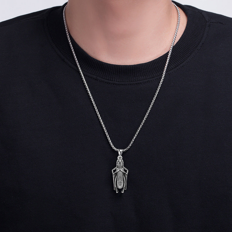Titanium Steel Necklace - Vintage Streetwear Fashion Accessory For Modern Men And Teens