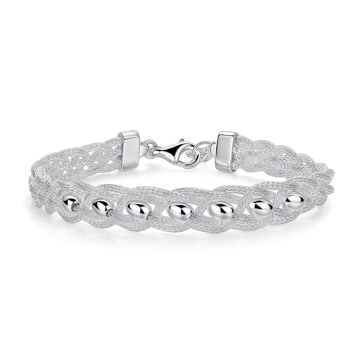 S925 Sterling Silver Twisted Bracelet