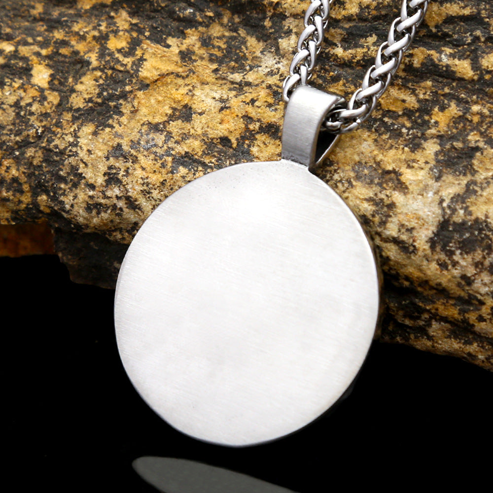 Vintage Snake Stainless Steel Men's Pendant Necklace