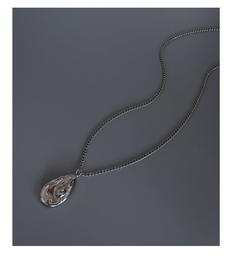 Golden Water Droplets Collarbone Necklace - Unique Industrial Style