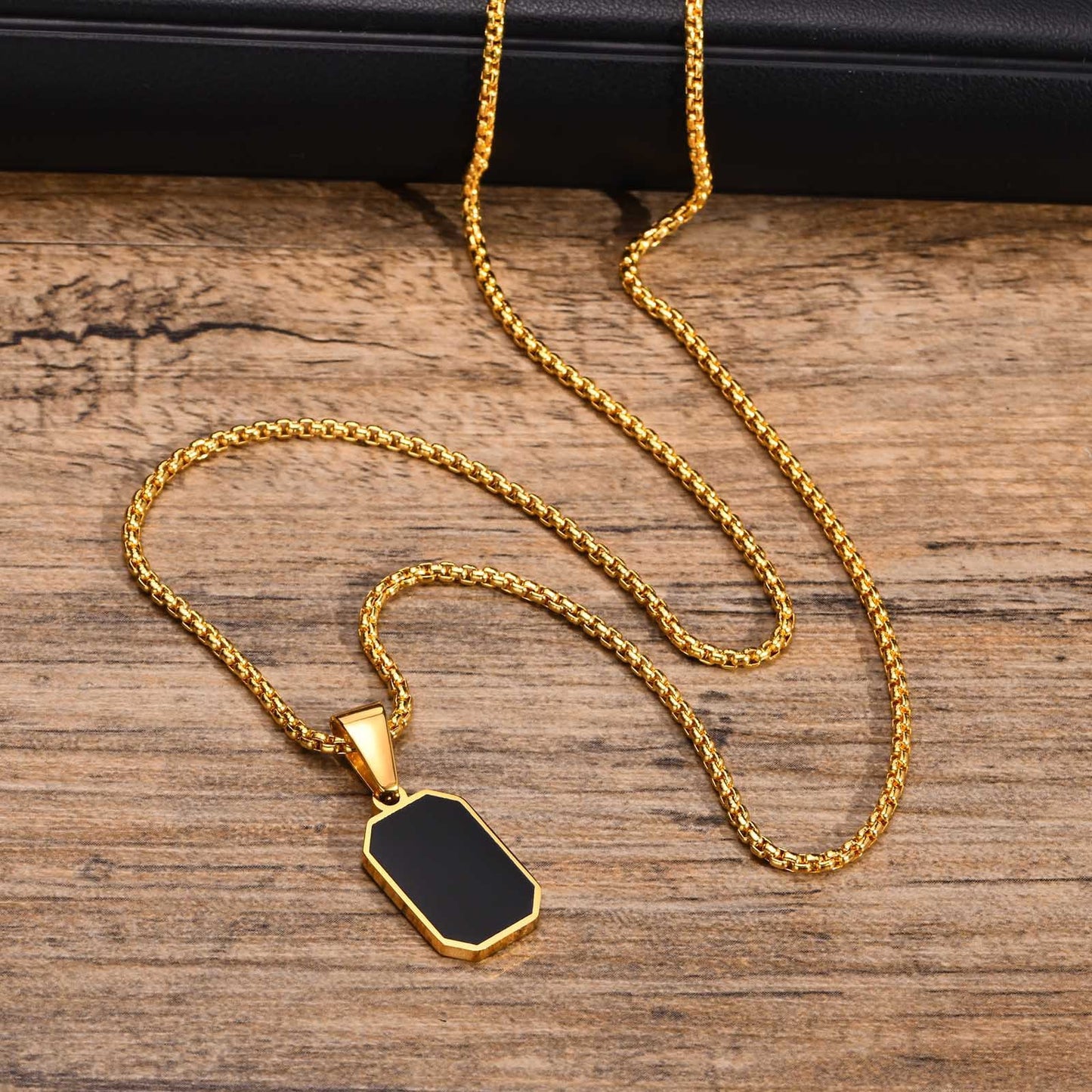 Cross-Border Men's Jewelry Stainless Steel Pendant Necklace