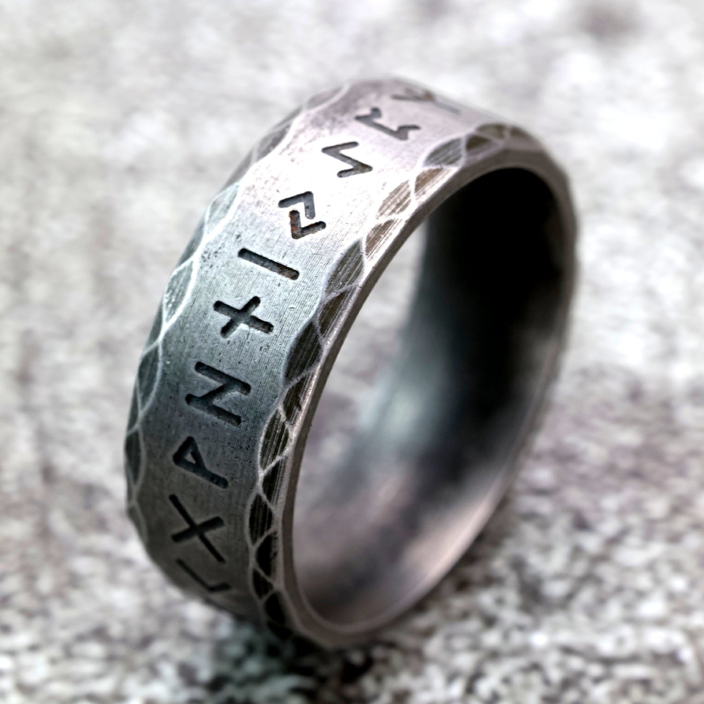 Planderful Viking Luhn Rune Ring For Men In Stainless Steel Retro Design Durable Jewelry