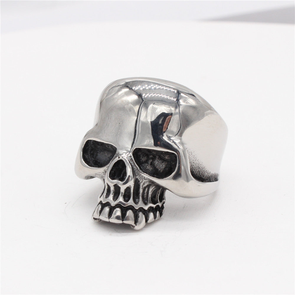 Titanium Steel Skull Ring