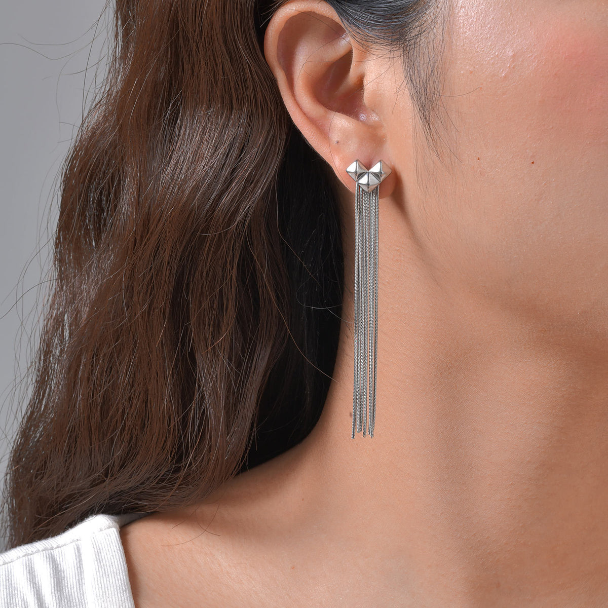 Stainless Steel Heart Earrings