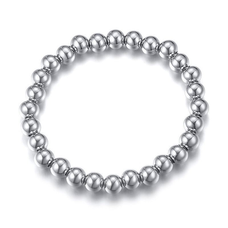 Stainless Steel Bead Bracelet Fashion Titanium Steel Jewelry