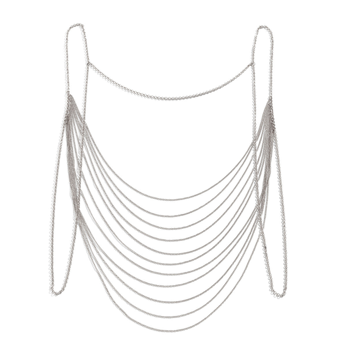 European and American Multi-Layer Snake Bone Chain Necklace