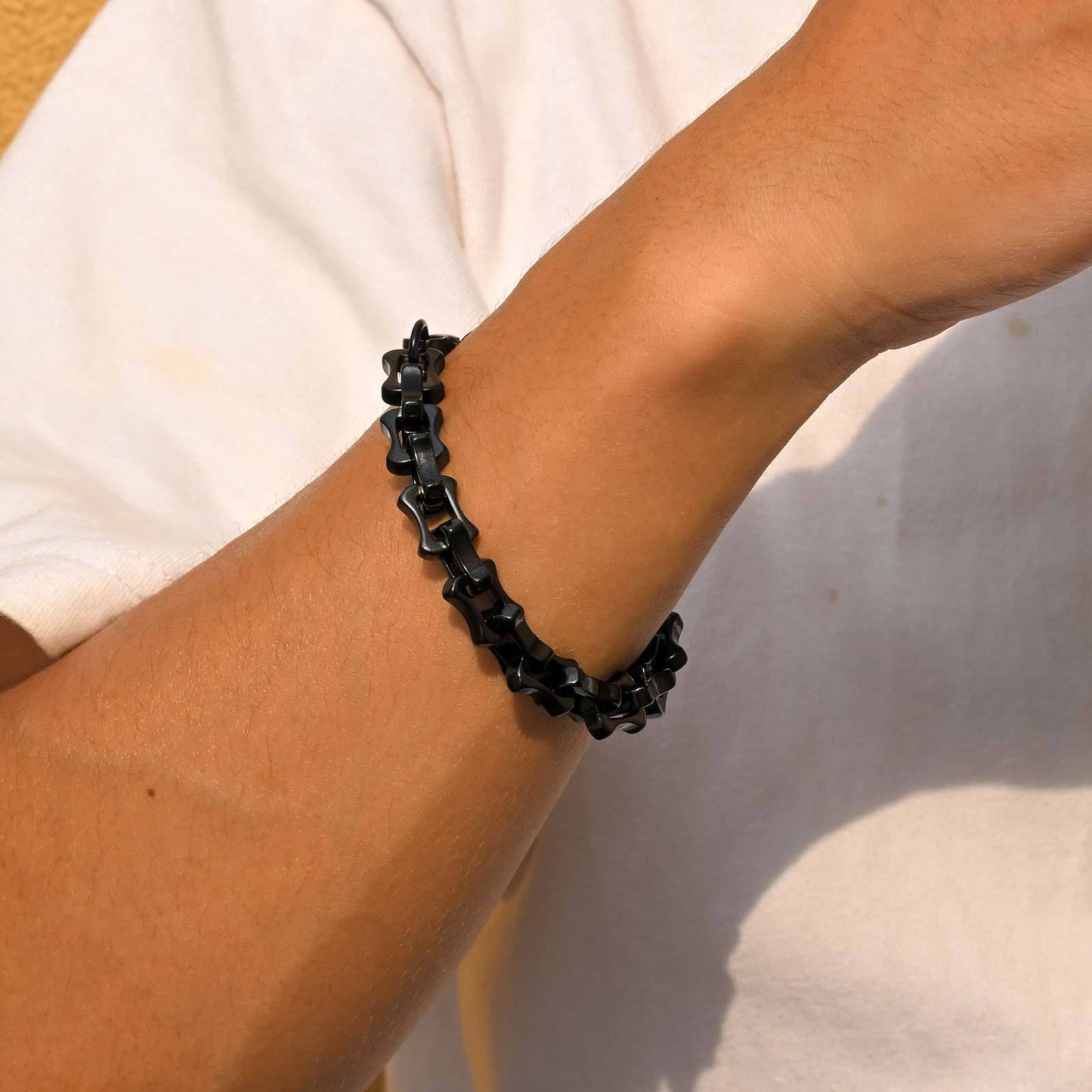 Planderful Stainless Locomotive Chain Bracelet For Men