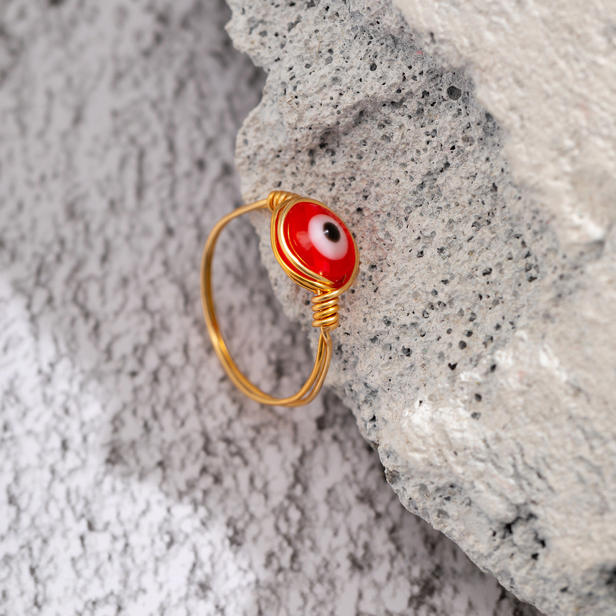 Artistic Glow Ring Needle in Vienna - Women's Alloy Ring with Luminous Pastoral Elements