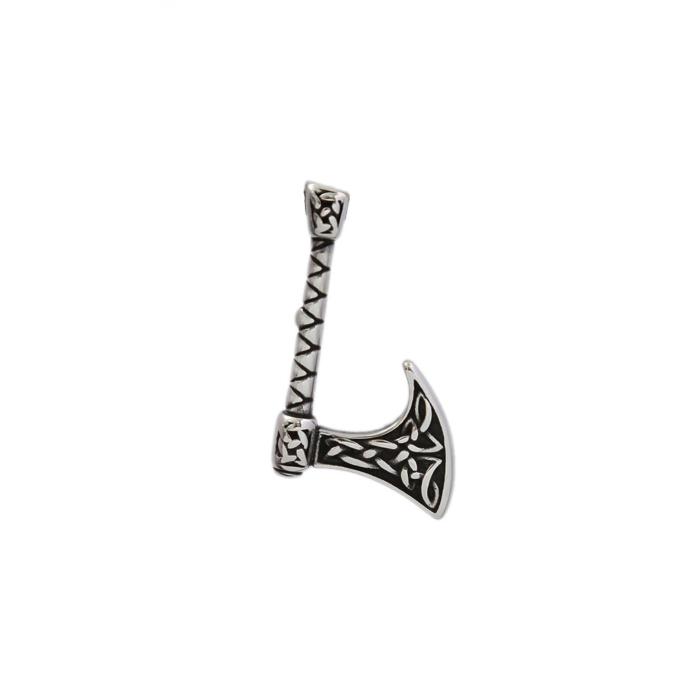 Europe And The United States Retro Long-Handled Axe Necklace