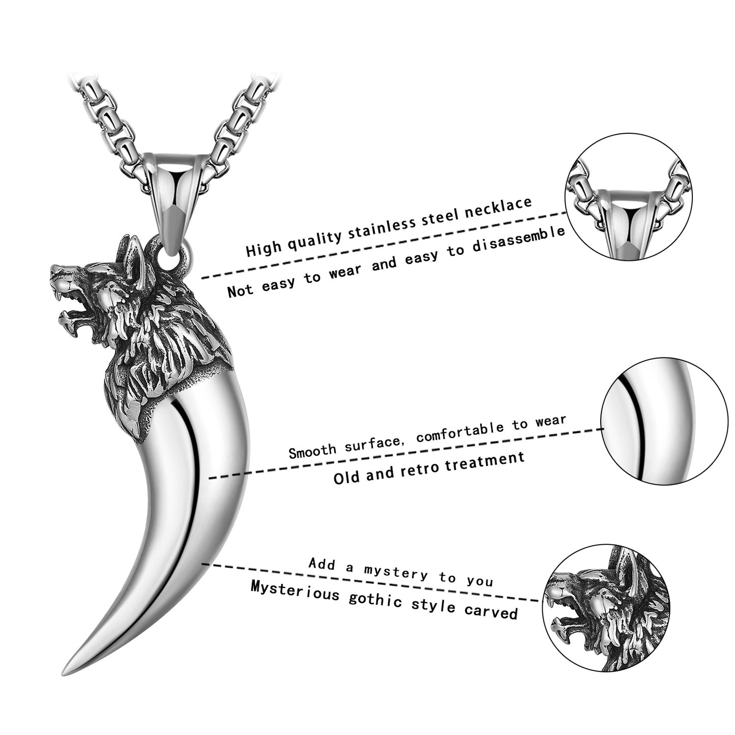 Steel Necklace – Statement Everyday Genie Collection Inspired By Retro Hip Hop Style For Men