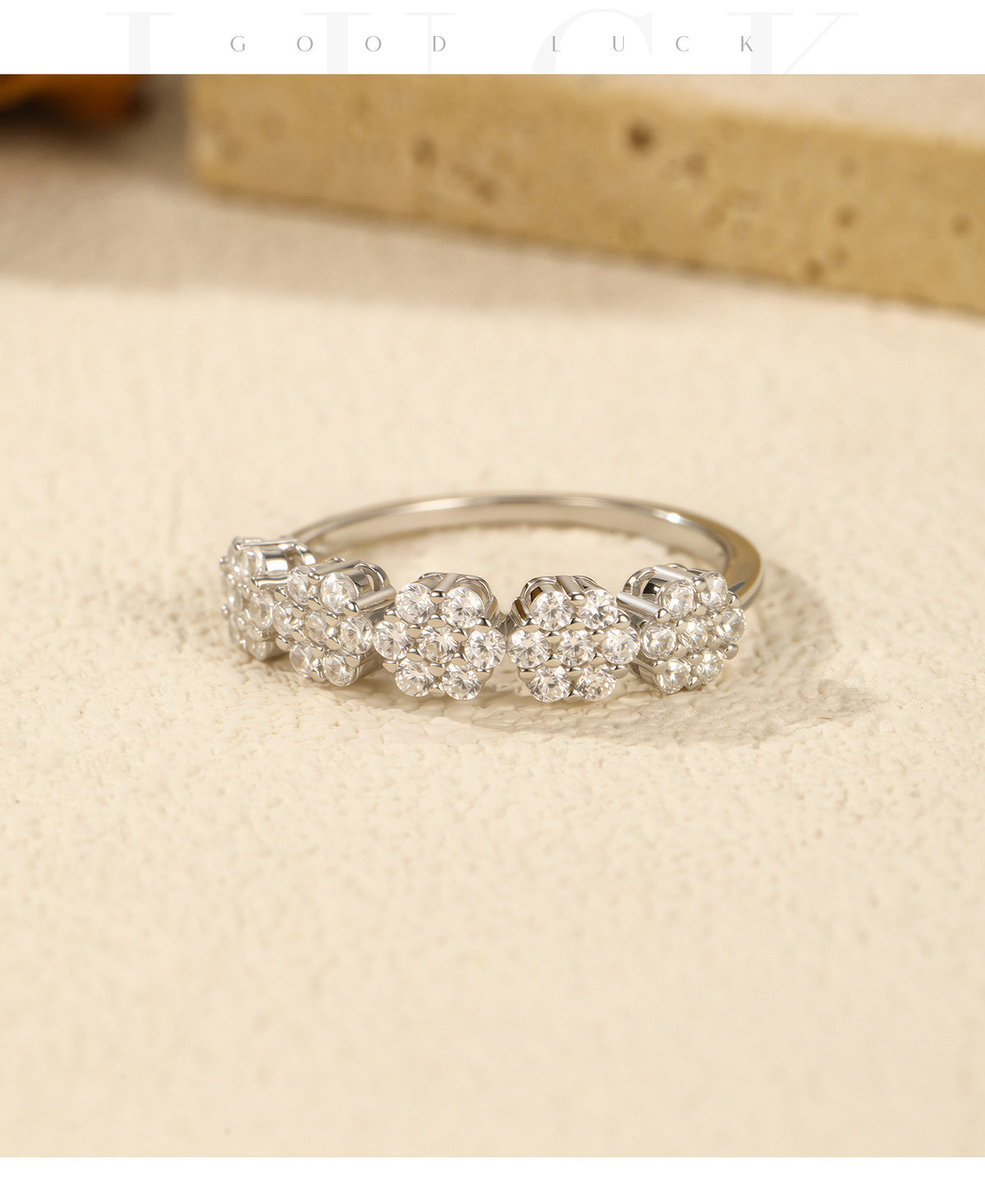 925 Sterling Silver Floral Jewelry Set