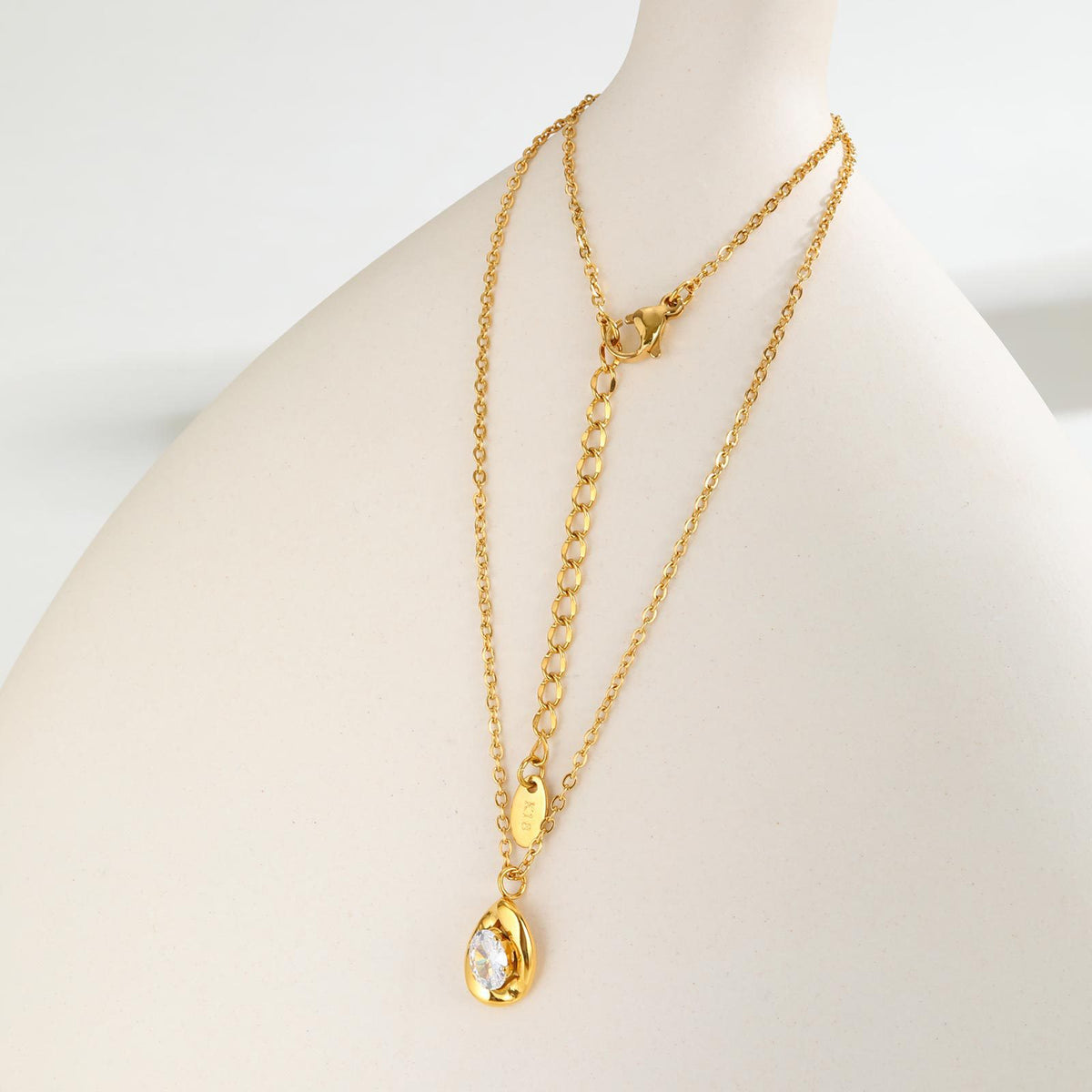 Zircon Jewelry — Stud Earrings or Necklace