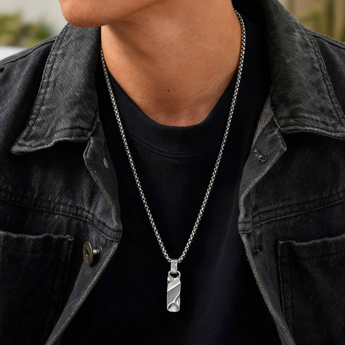 Geometric Stainless Steel Pendant Unisex