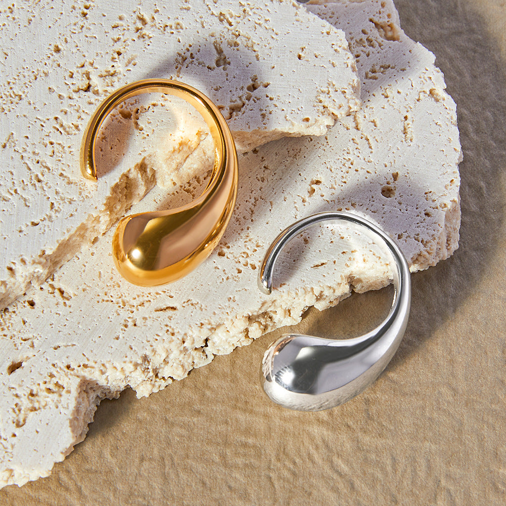 Extravagant 18K Gold Plated Water Dripper Ring for Women