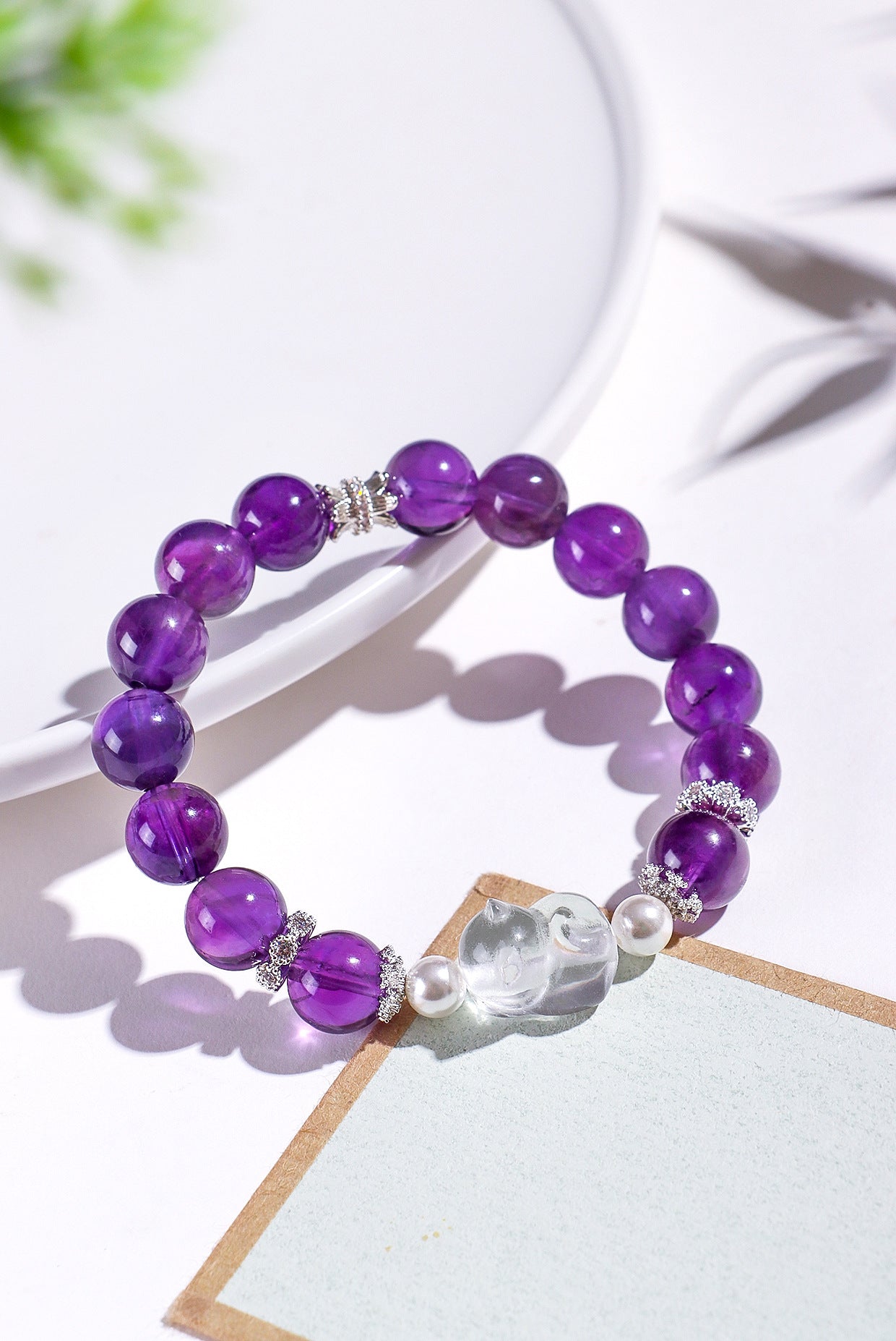 Planderful Fortune's Favor Bracelet – High-End Amethyst and Crystal Design