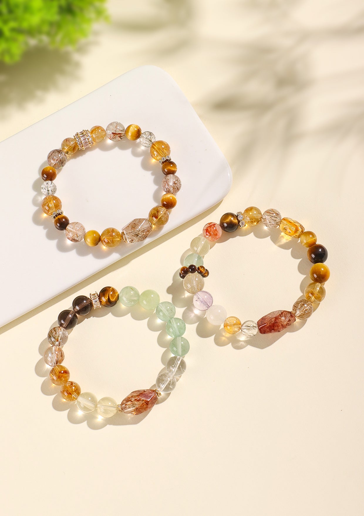 Planderful Fortune's Favor Bracelet – Elegant Crystal Beaded Design