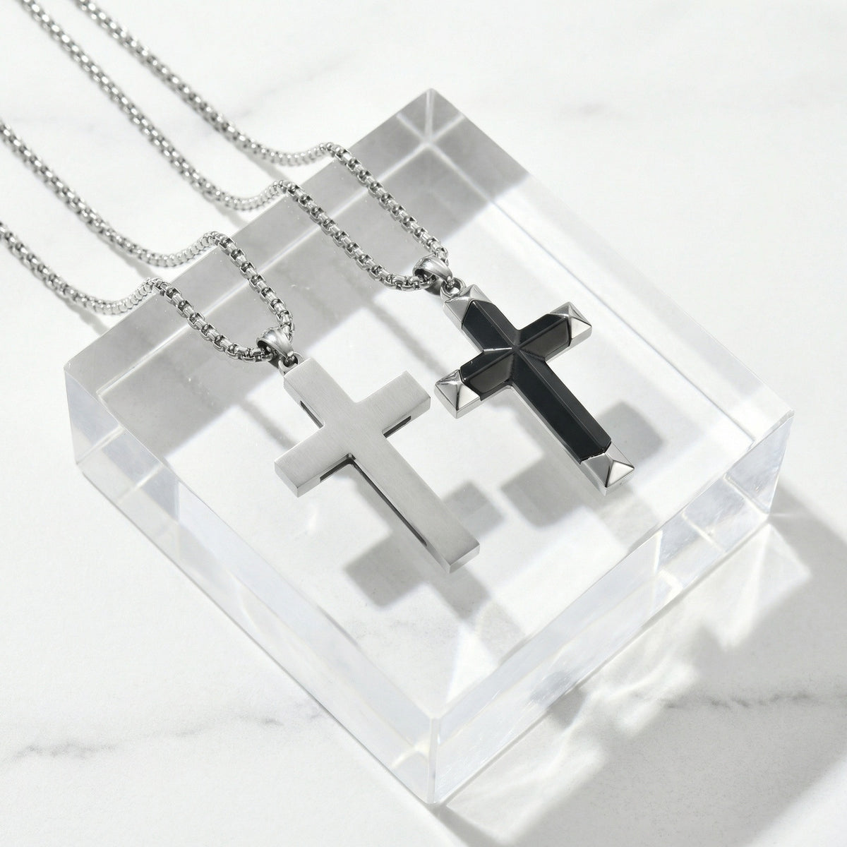 Cross Black Stainless Steel Pendant