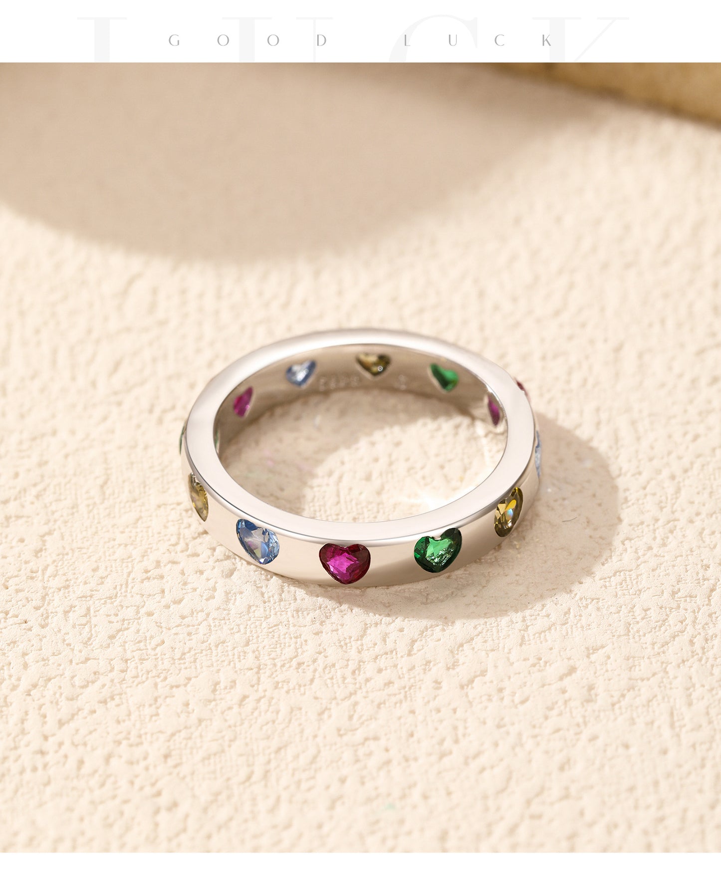 Planderful Gala Fireworks Ring – Elegant Sterling Silver with Zircon Accents