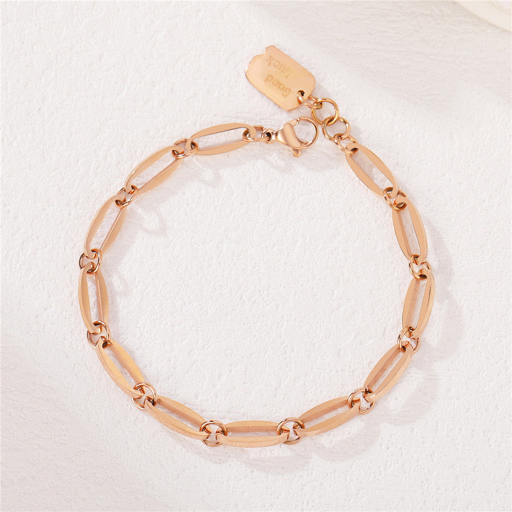 Titanium Steel Unisex Bracelet Planderful Everyday Genie Collection Durable Minimalist Cold Style