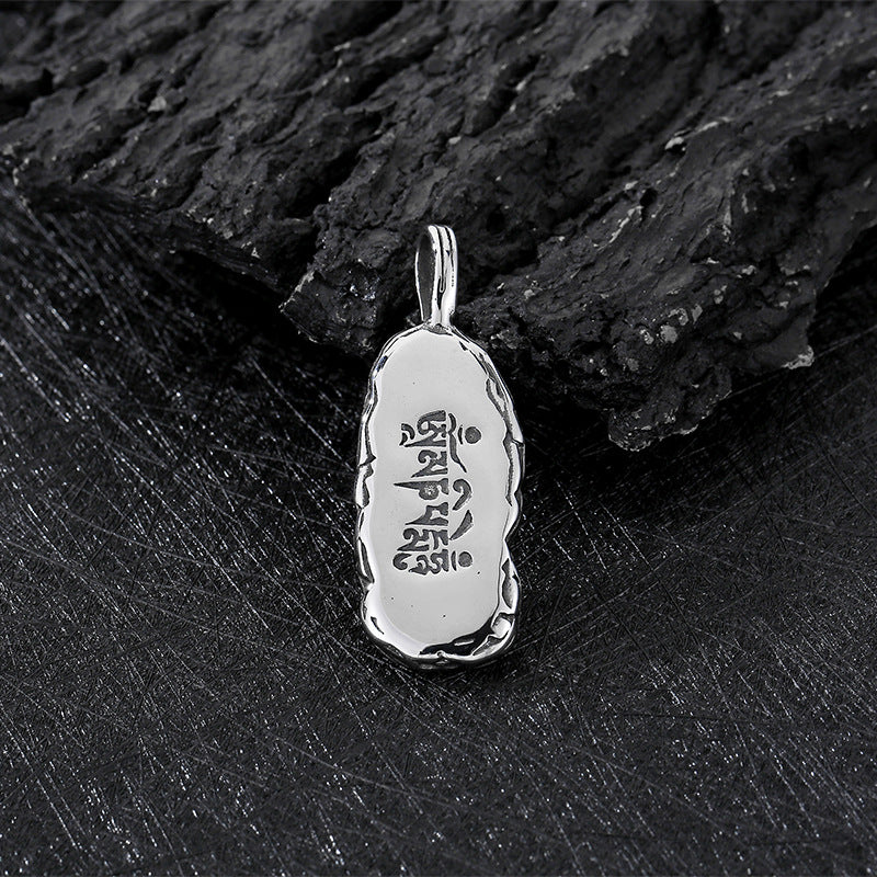 Titanium Steel Men's Pendant with Retro Punk Crosses and Skull Design