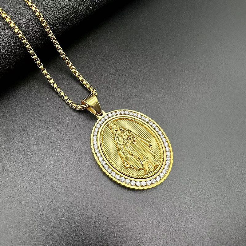 Zircon Necklace – Statement Virgin Pendant
