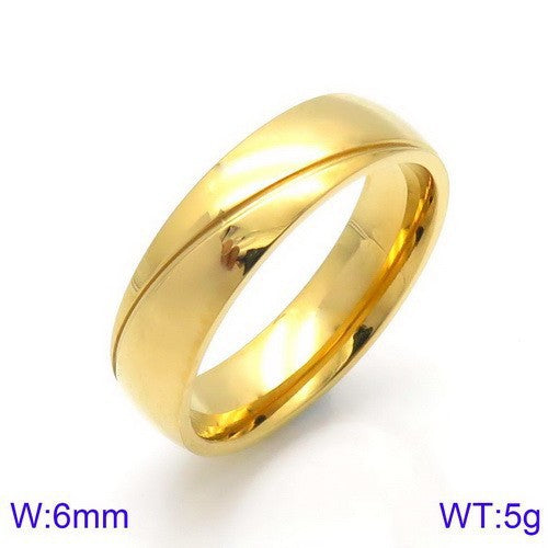 Japan And South Korea Men's And Women's Titanium Steel Rings, Zircon-Inlaid