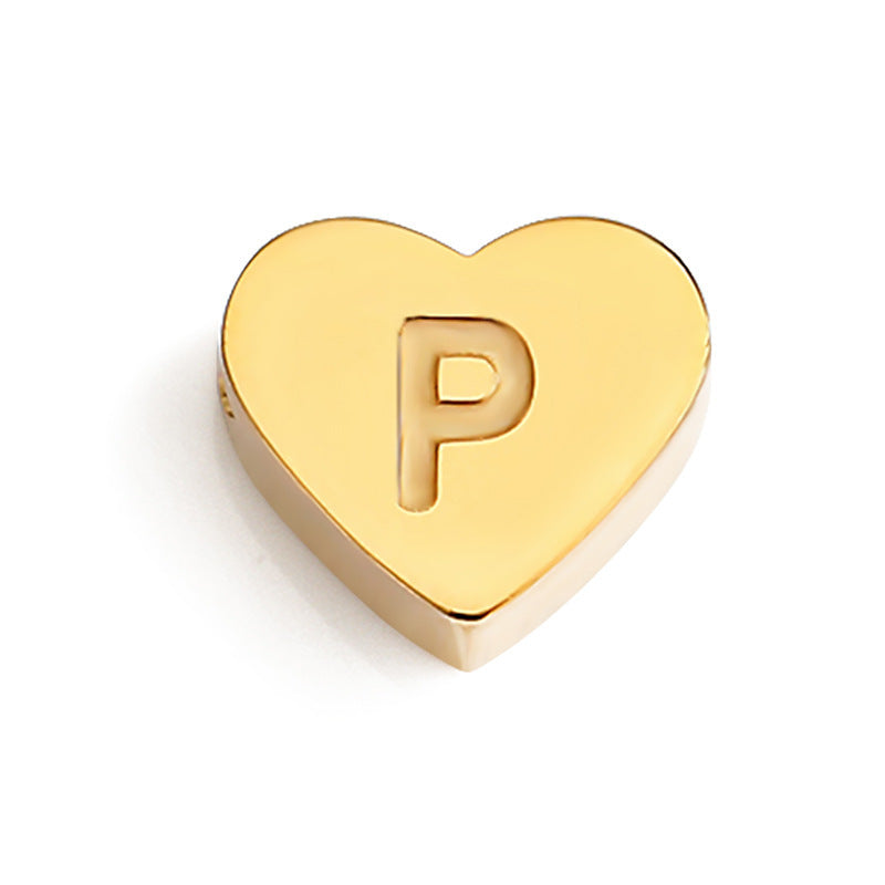 Planderful Jewelry Custom Name Necklace Stainless Steel 3D Love Design For Collarbone Chain