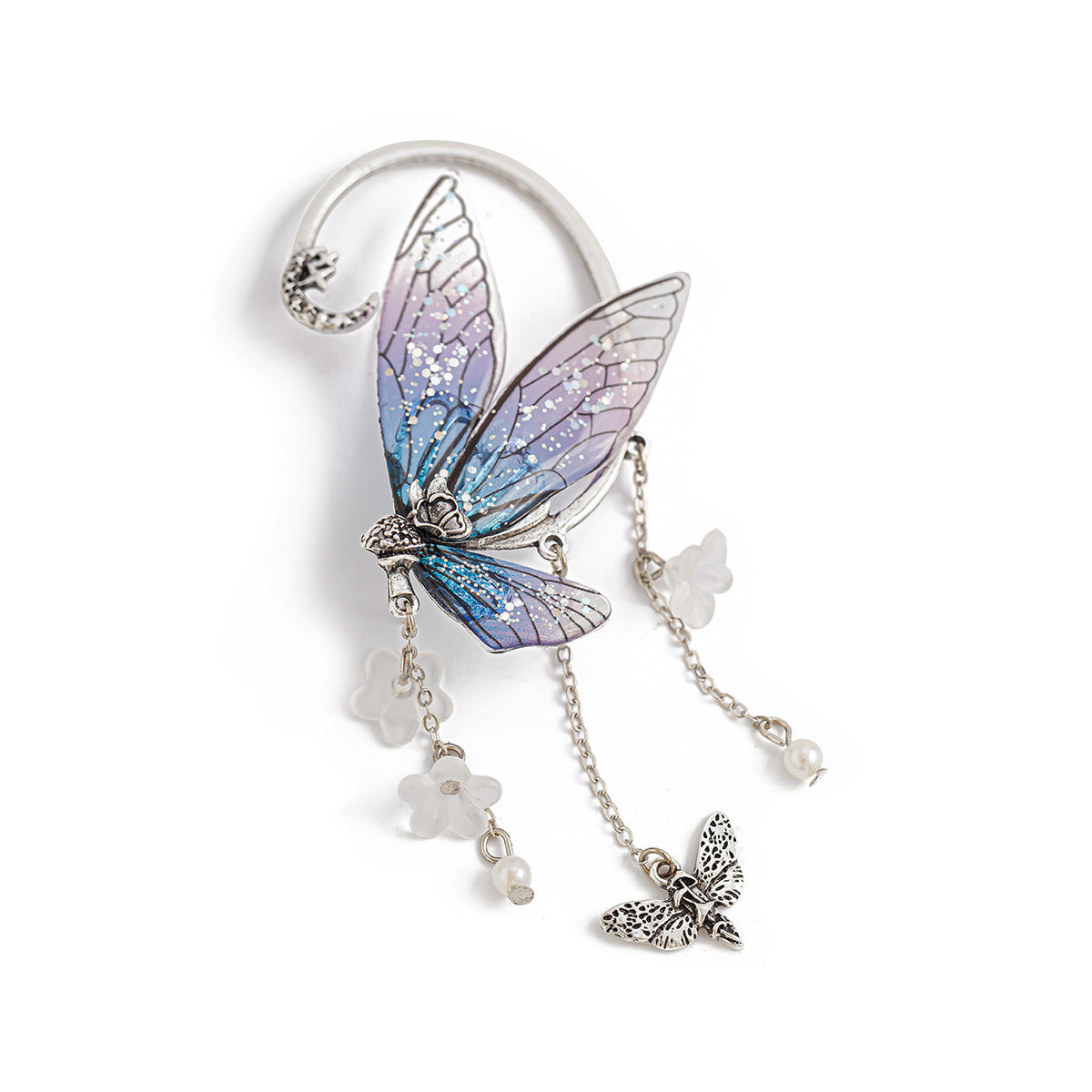 Planderful Elf Ear Earrings Butterfly Outline Wing Statement Jewelry For Women Travelers Vienna Verve