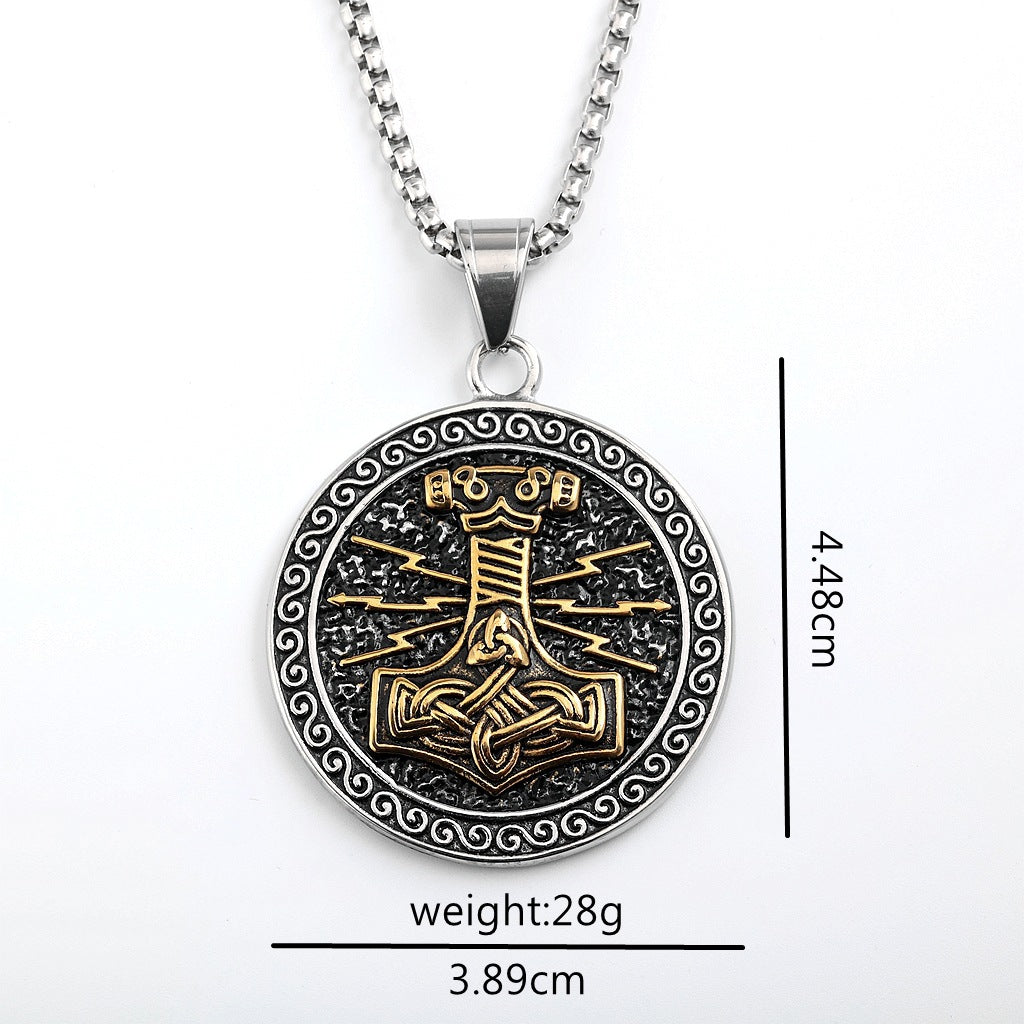 Punk Vintage Stainless Steel Men's Pendant Necklace