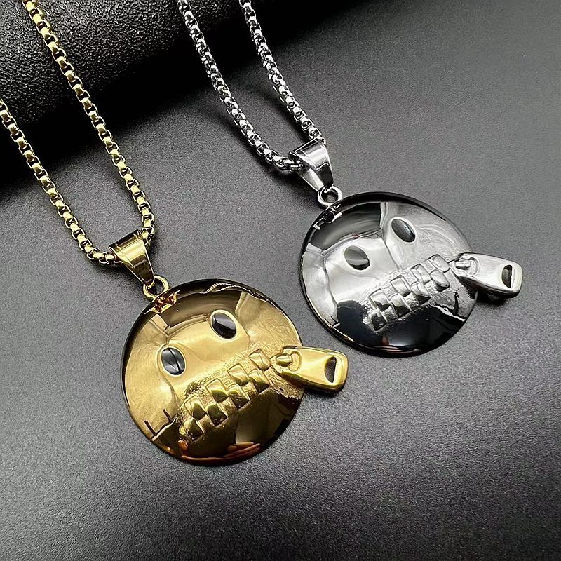 Stainless Steel Necklace – Statement Hip Hop Pendant