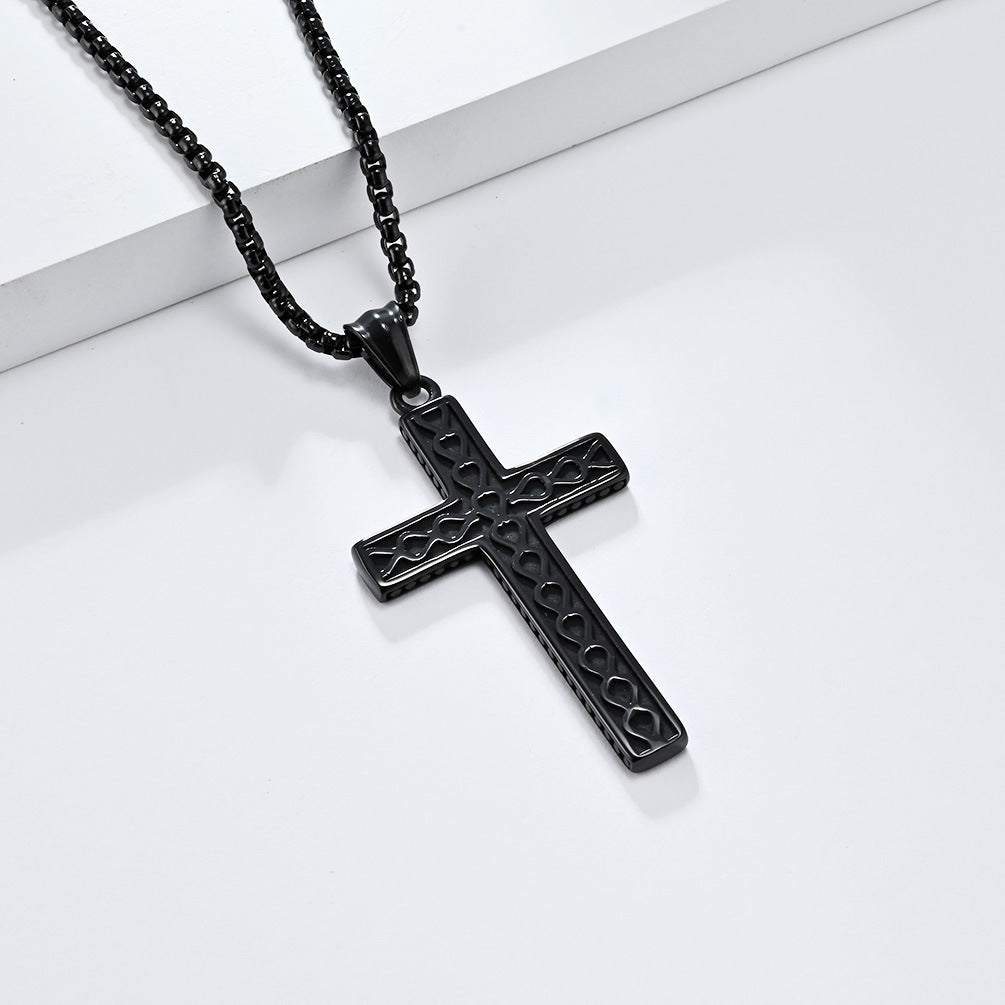 Timeless Titanium Steel Cross Necklace for Every Occasion
