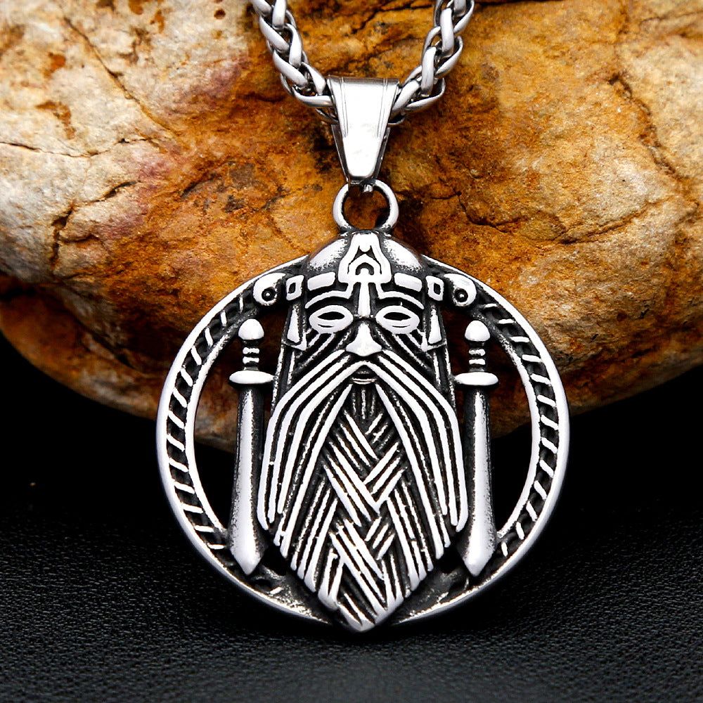 Punk Viking Dagger Stainless Steel Men's Pendant Necklace