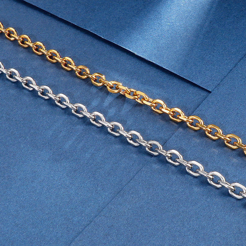 304 Stainless Steel Japanese And Korean And Versatile O-Chain Bracelet Men's Necklace Can