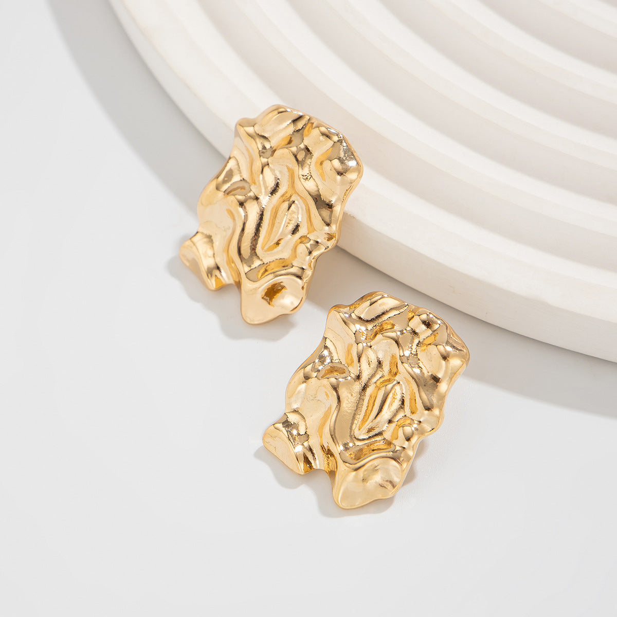 Planderful Vienna Verve Earrings – Elegant Fold Design