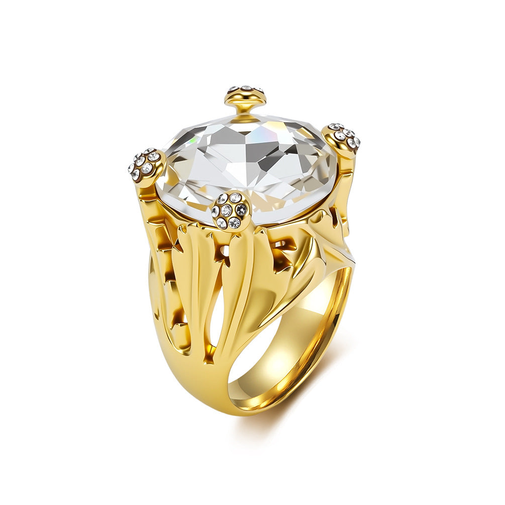Vintage 18k Stainless Steel Ring