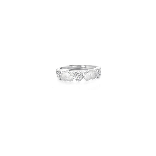 Heart Heart-To-Heart S925 Sterling Silver Ring