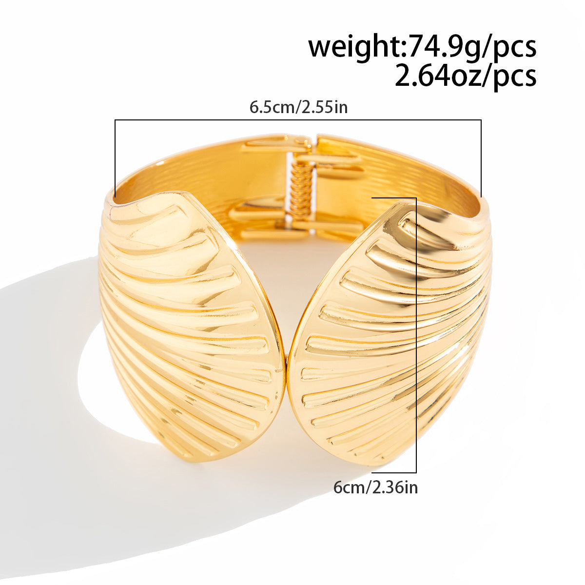 Personalized Alloy Scallop Shell Bracelet Planderful Vienna Verve For Women Statement Jewelry